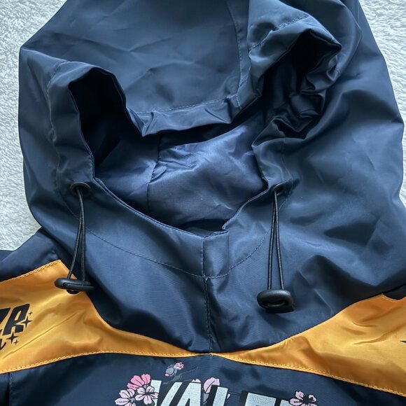 Valeza Boys Cry Too Mens Streetwear Windbreaker Jacket sz medium hoodie black - Picture 8 of 16